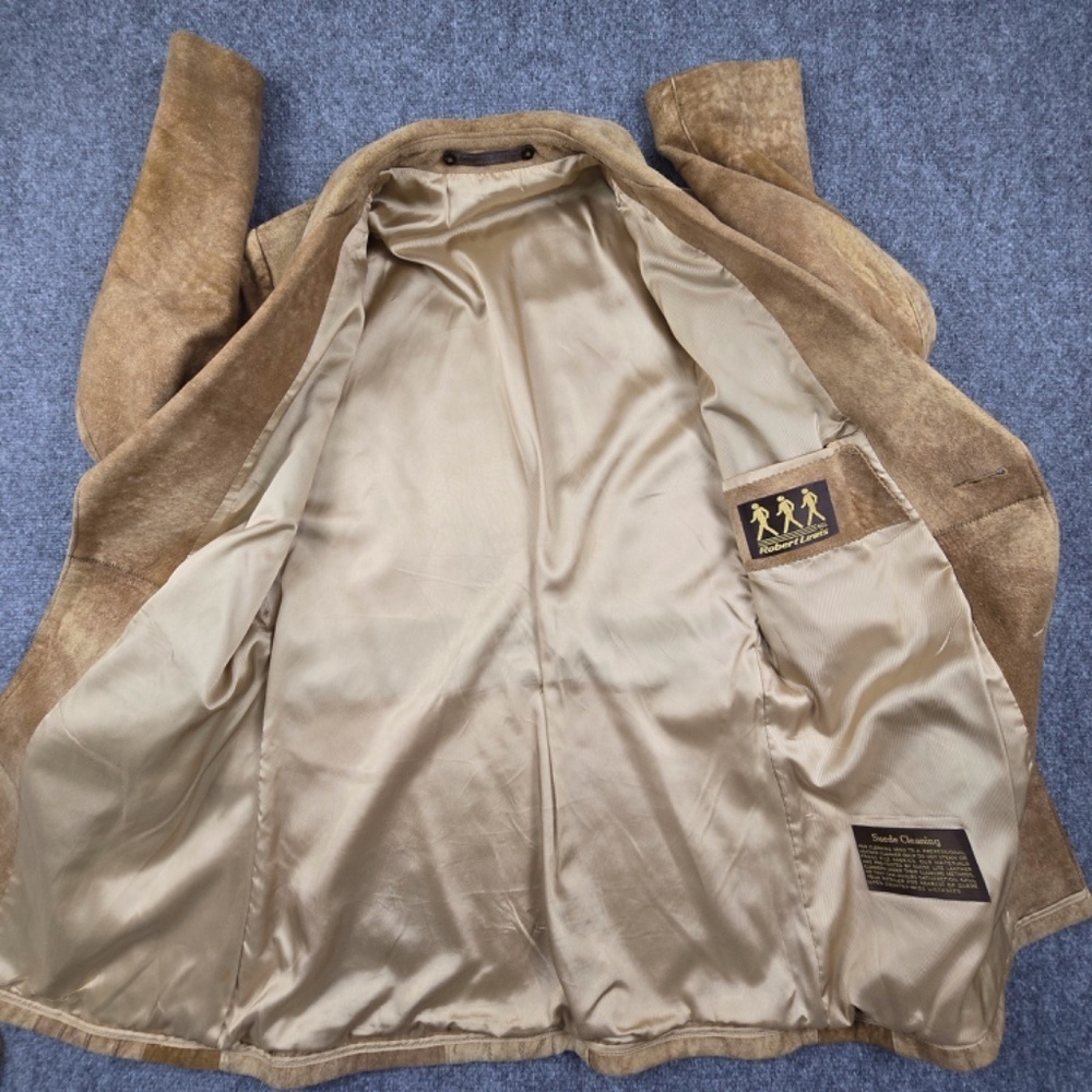 Vintage 70’s Robert Lewis Suede Leather Blazer 40L - Picture 8 of 13